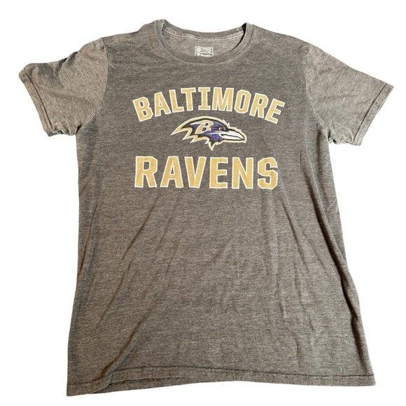 Baltimore Ravens Shirt Mens Medium Gray Football Logo NFL Pro Line Fanatics - Picture 3 of 10